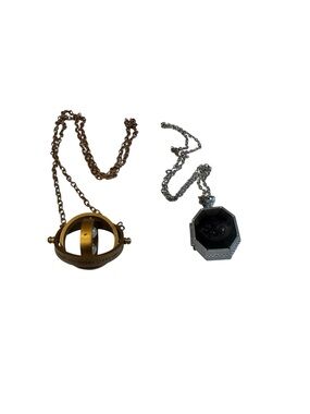 Harry Potter Time Turner and Slytherin’s Locket Horcrux Costume Jewelry